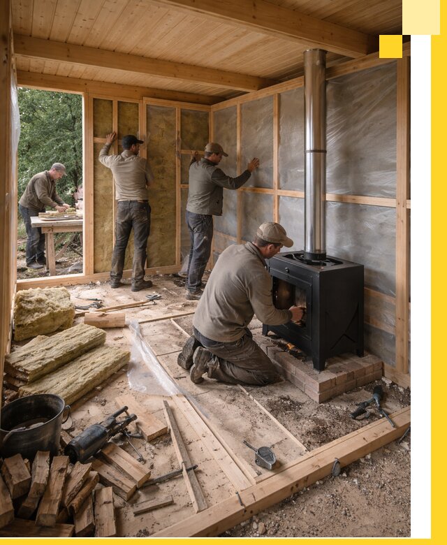 Профессиональный монтаж бань под ключ в Ейске для дома