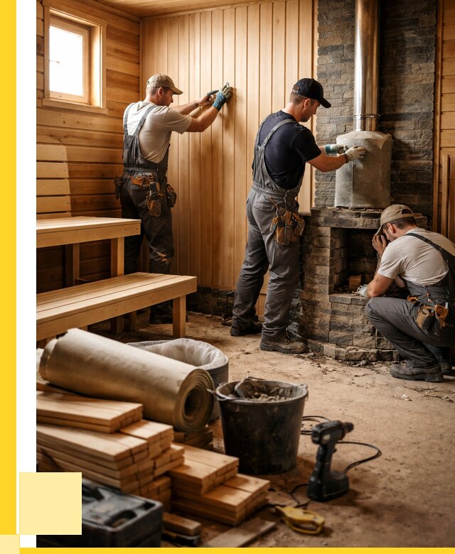 Ремонт бань под ключ в Ейске от 46377 р. | ЭриданЕск