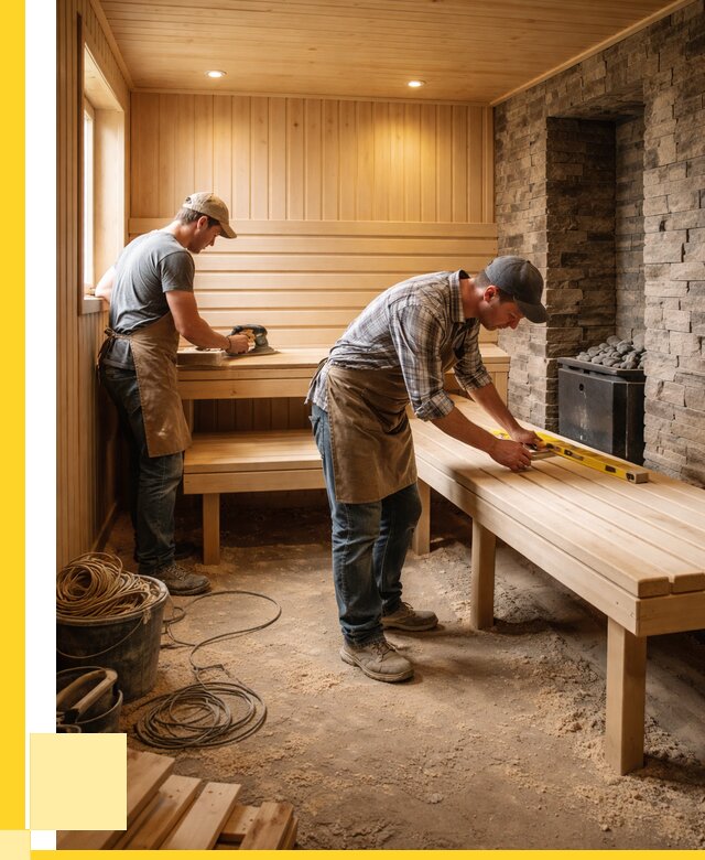 Отделка бани в Ейске: внутренняя отделка от 3092 р. | ЭриданЕск