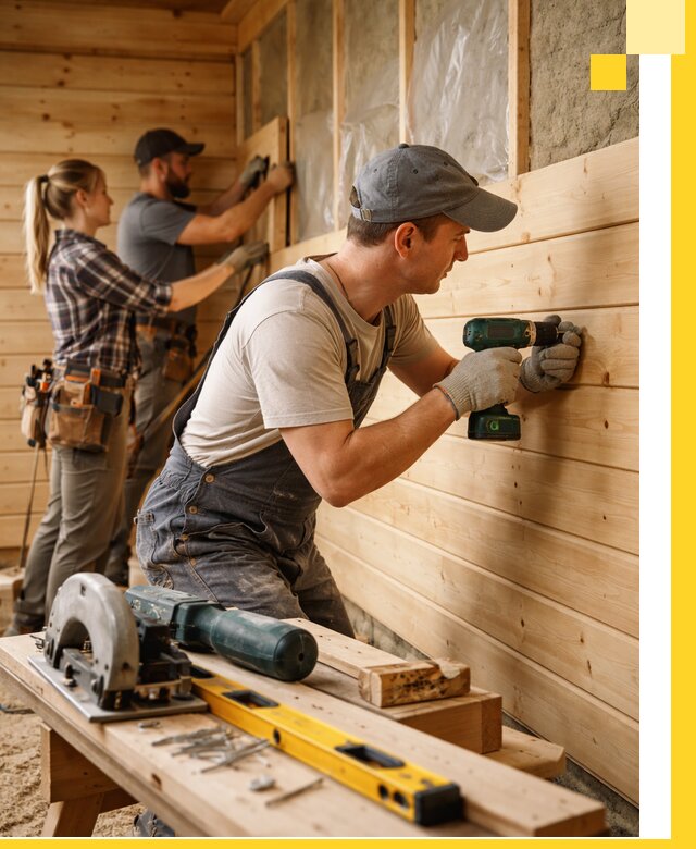 Обшивка бань под ключ в Ейске: отделка стен и потолков