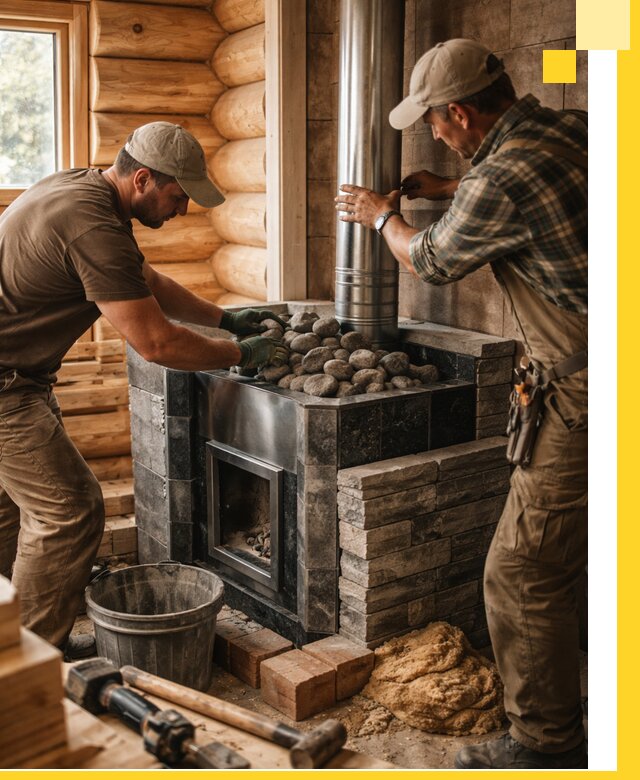 Строительство и отделка русских бань под ключ в Ейске