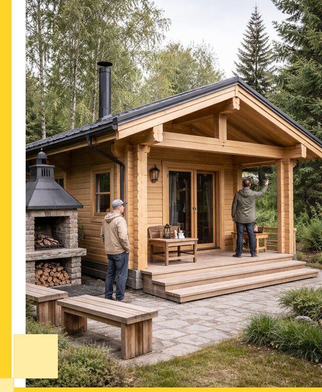 Деревянные бани под ключ в Ейске от 463770 р. | ЭриданЕск