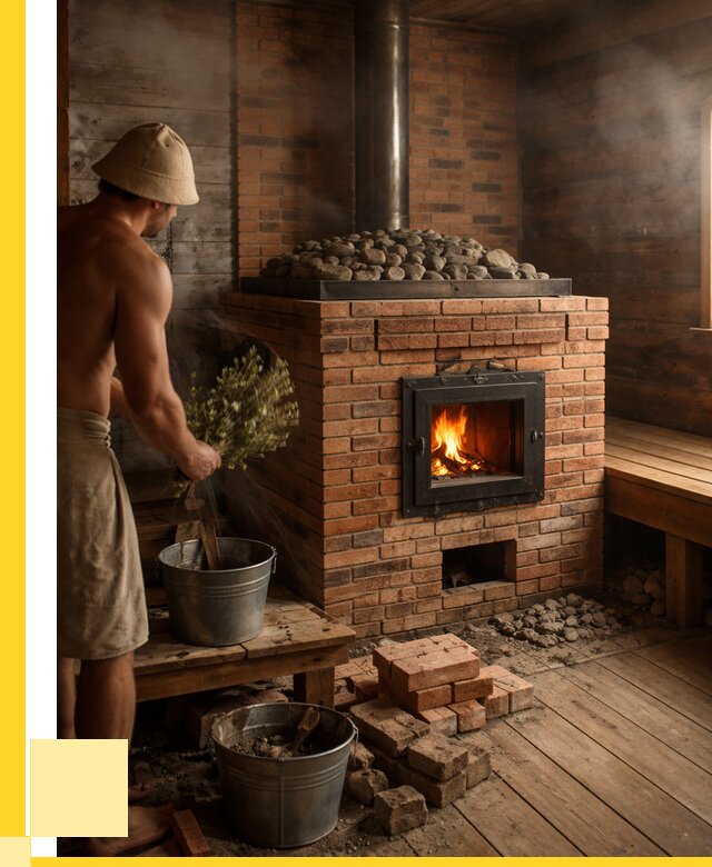 Кирпичные банные печи в Ейске от 92754 р. | ЭриданЕск