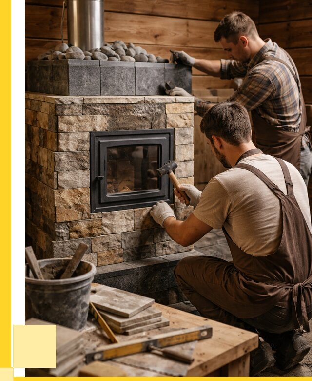 Облицовка банной печи в Ейске от 15459 р. | ЭриданЕск