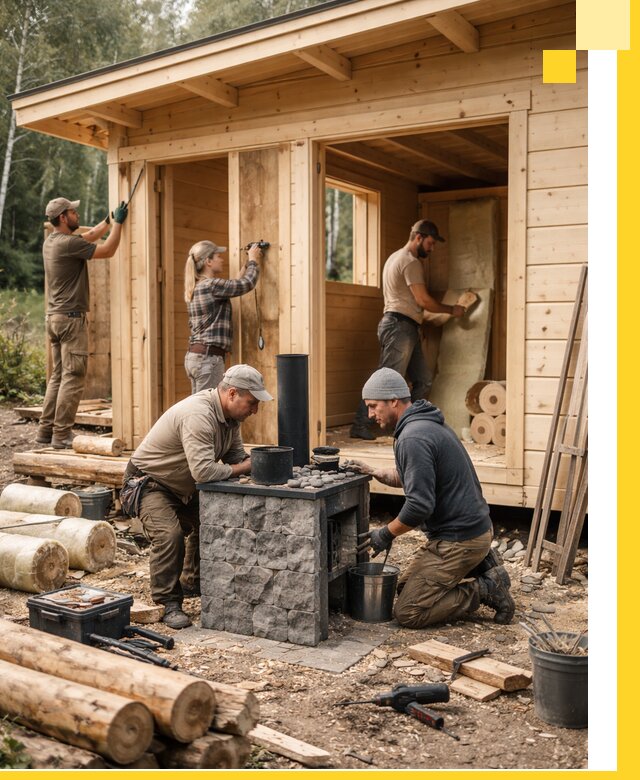 Купить баню под ключ в Ейске строительство монтаж отделка