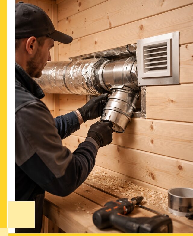 Монтаж вентиляции бани в Ейске от 12367 р. | ЭриданЕск