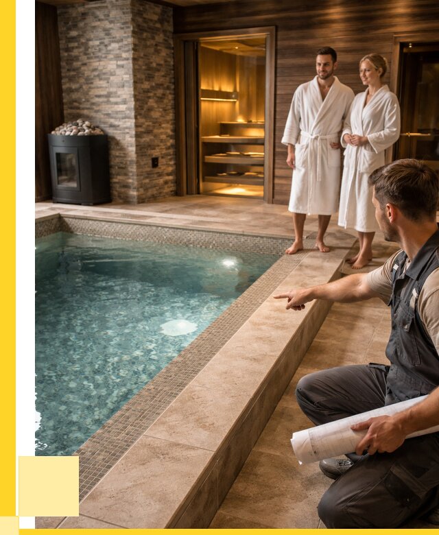 Проект бани с бассейном под ключ в Ейске от 66989 р. | ЭриданЕск