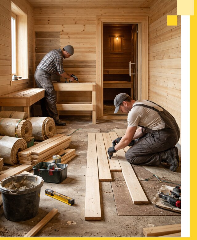 Индивидуальный проект бани с комнатой отдыха под ключ в Ейске