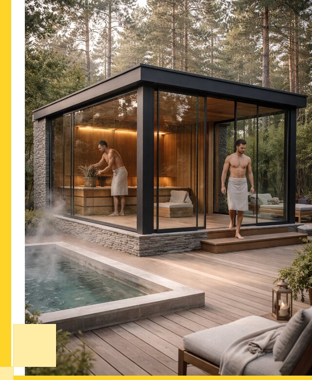 Стеклянные бани и двери в Ейске от 463770 р. | ЭриданЕск