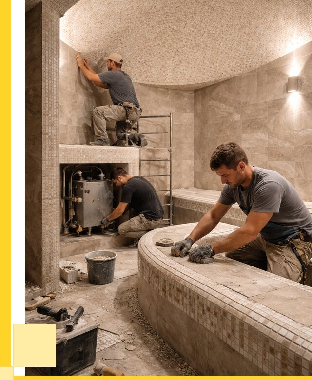 Монтаж хамамов под ключ в Ейске от 257650 р. ЭриданЕск