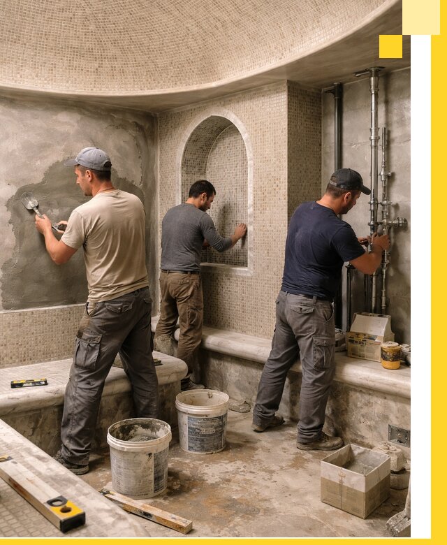 Профессиональный монтаж хамамов под ключ в Ейске с гарантией