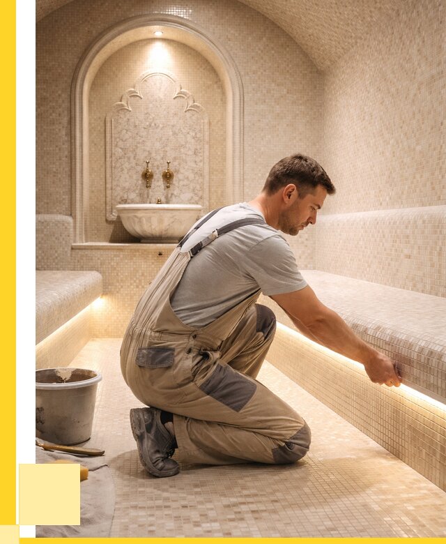 Отделка хамамов под ключ в Ейске от 5668 р. | ЭриданЕск