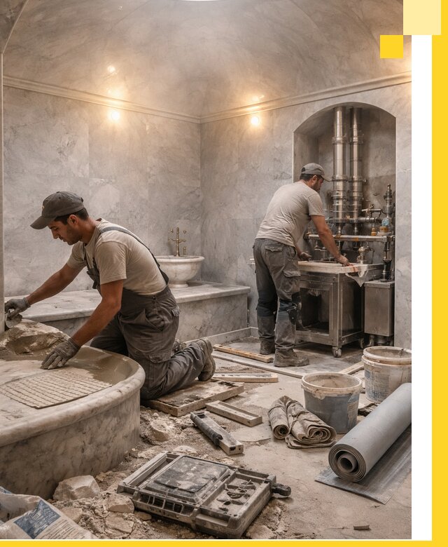 Строительство турецких бань хаммам под ключ в Ейске