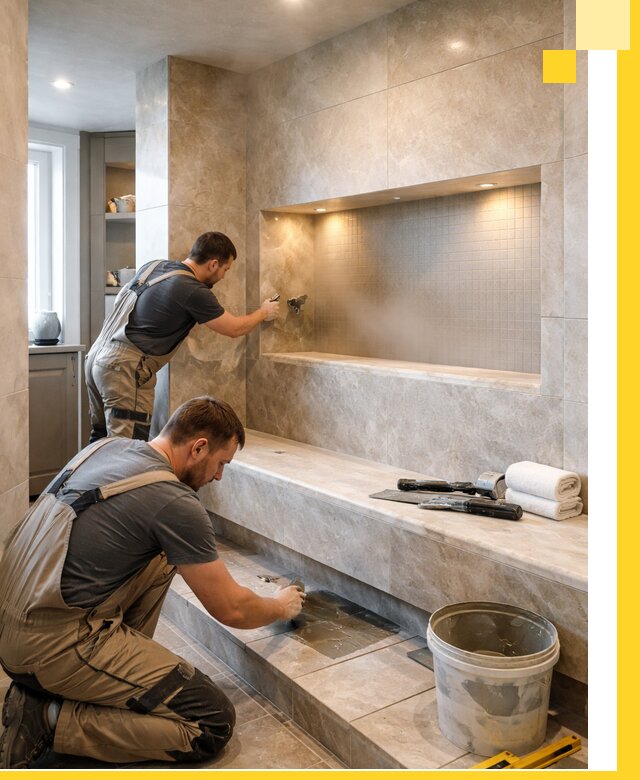 Профессиональное строительство хамама в квартире в Ейске