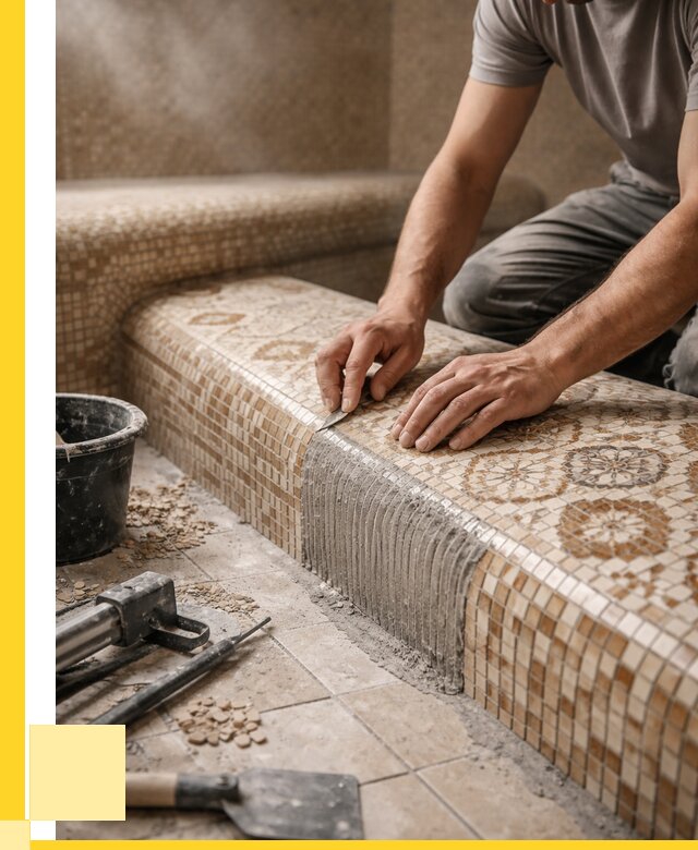 Плитка для хамама под ключ в Ейске от 3607 р. | ЭриданЕск