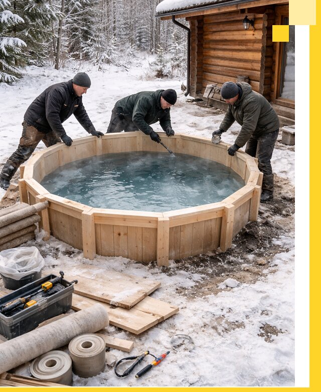 Изготовление и установка ледяных купелей под ключ в Ейске